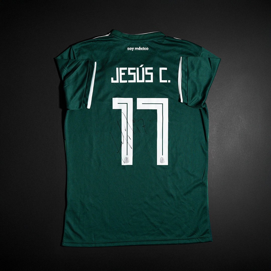 Jersey Firmado Tecatito Corona - México Mundial 2018